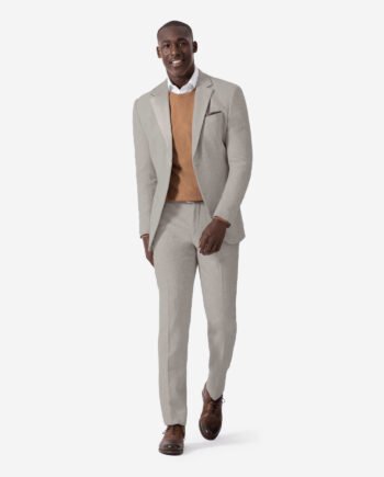 Beige Grey Suit
