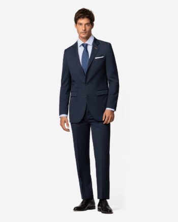 Navy Blue Wool Suit