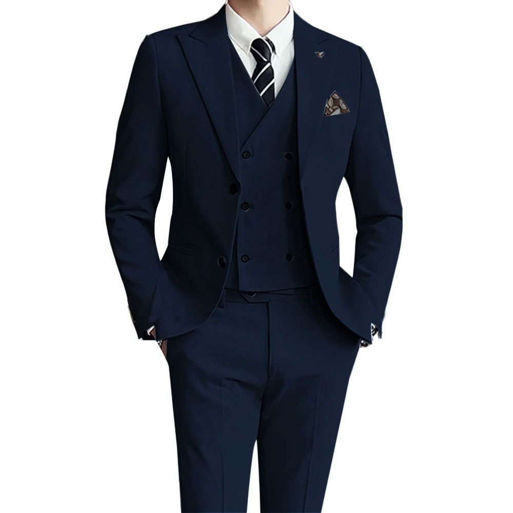 Men's Suit Set Three-Piece Suit Formal Wear