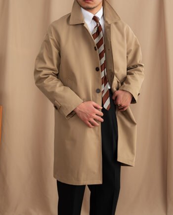 Lapel Single Breasted Business Casual Mid-length Trench Coat