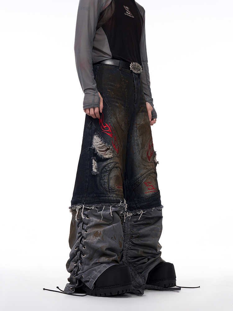 Men's Retro Jeans With Detachable Trouser Legs