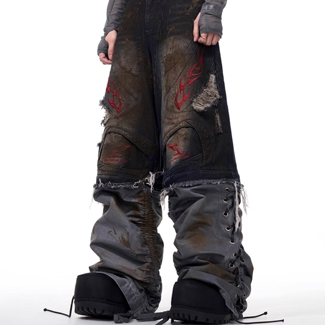 Men's Retro Jeans With Detachable Trouser Legs