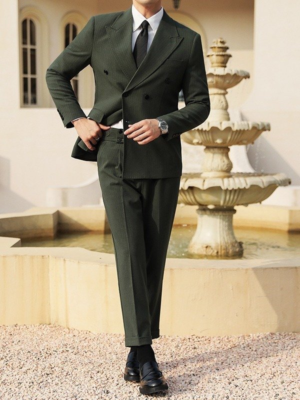 Autumn And Winter Double Breasted Thick Suit Suit