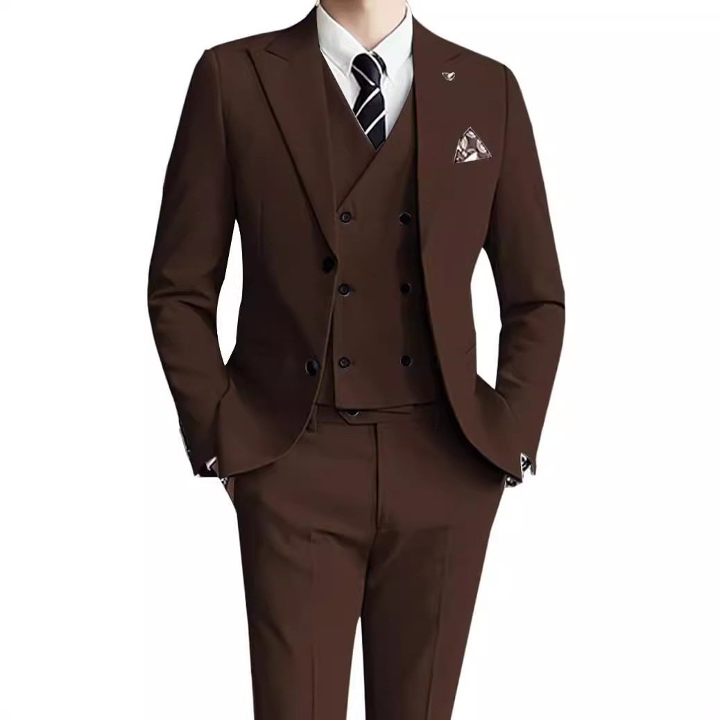 Men's Suit Set Three-Piece Suit Formal Wear
