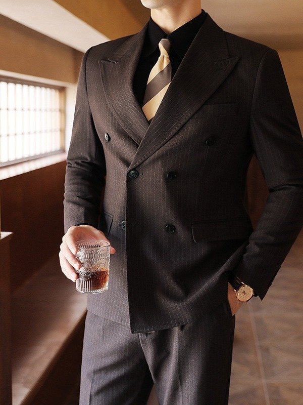 Autumn And Winter Double Breasted Thick Suit Suit