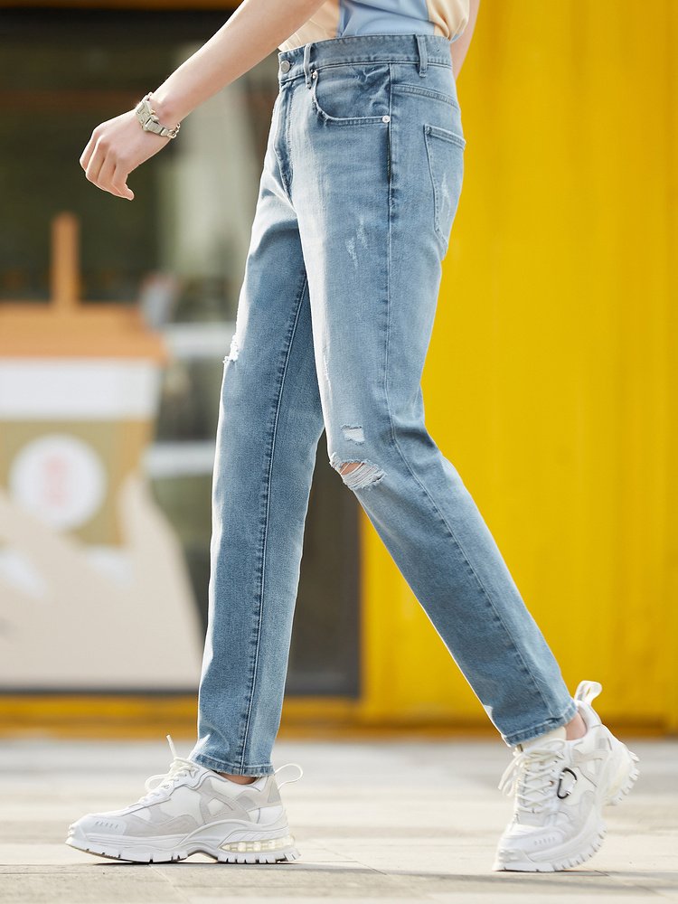 Men's Life Series Coolmax Cool Straight Light Blue Jeans