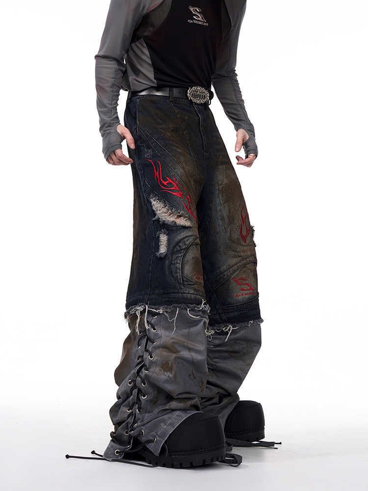 Men's Retro Jeans With Detachable Trouser Legs