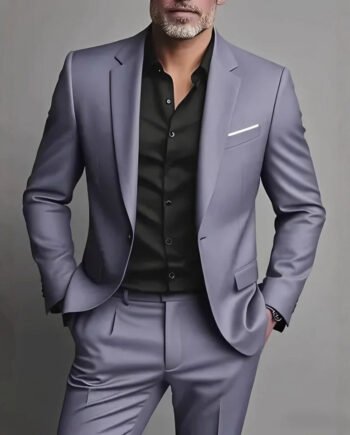 Men's Suit Set Slim Fit Casual Two-piece Suit