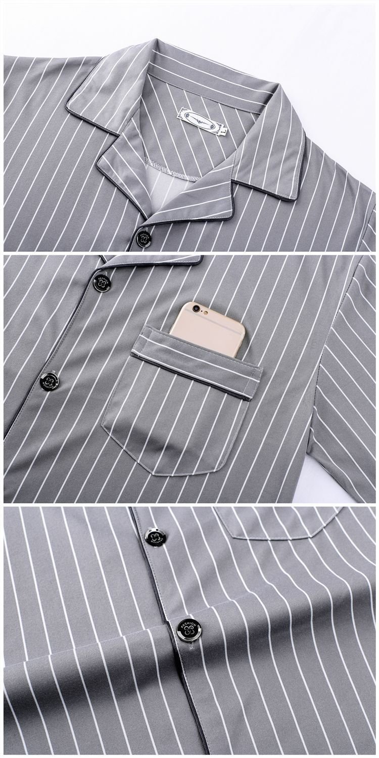 Pajamas Men's Spring And Autumn Long-sleeved Homewear Suit