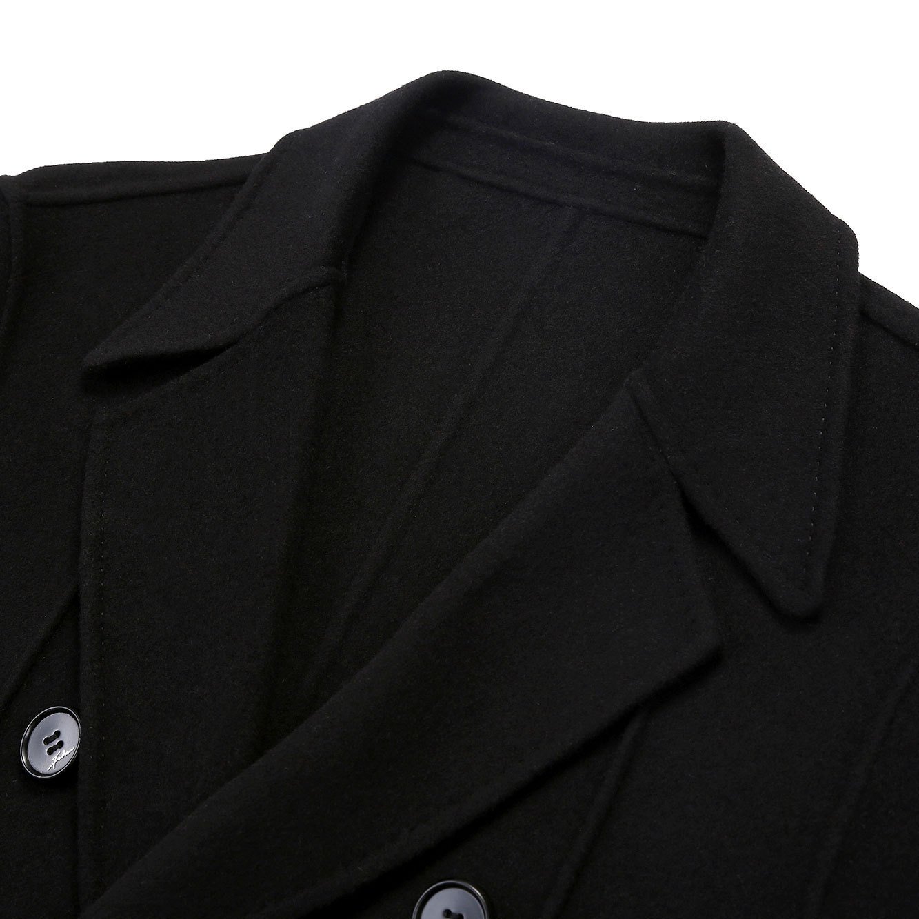 Over-the-knee double-breasted slim-fitting cloth