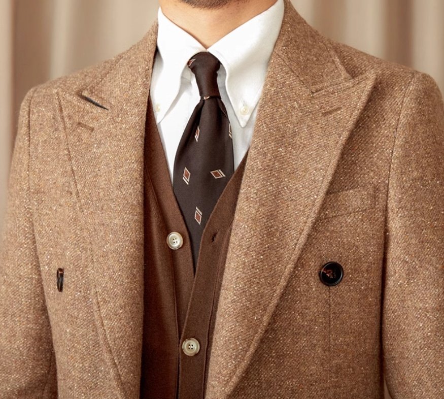 Color Dots Mid-length Coat