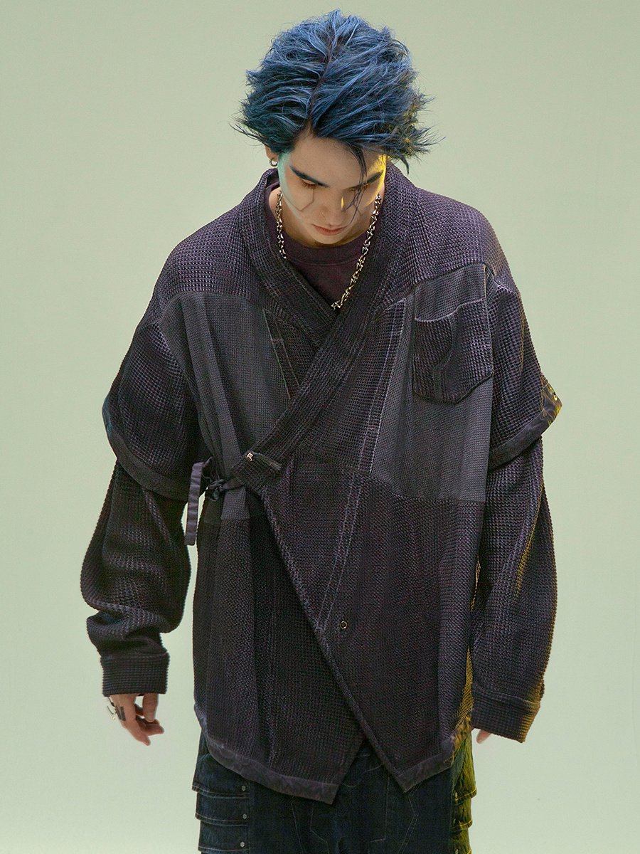 Men's And Women's Fashion Dyed Washed Hanfu Cardigan