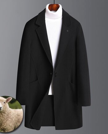 Double-faced cashmere woolen coat