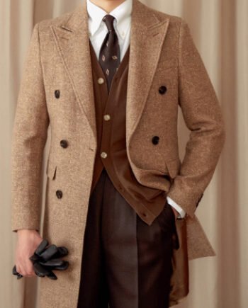 Color Dots Mid-length Coat