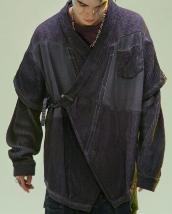 Men's And Women's Fashion Dyed Washed Hanfu Cardigan