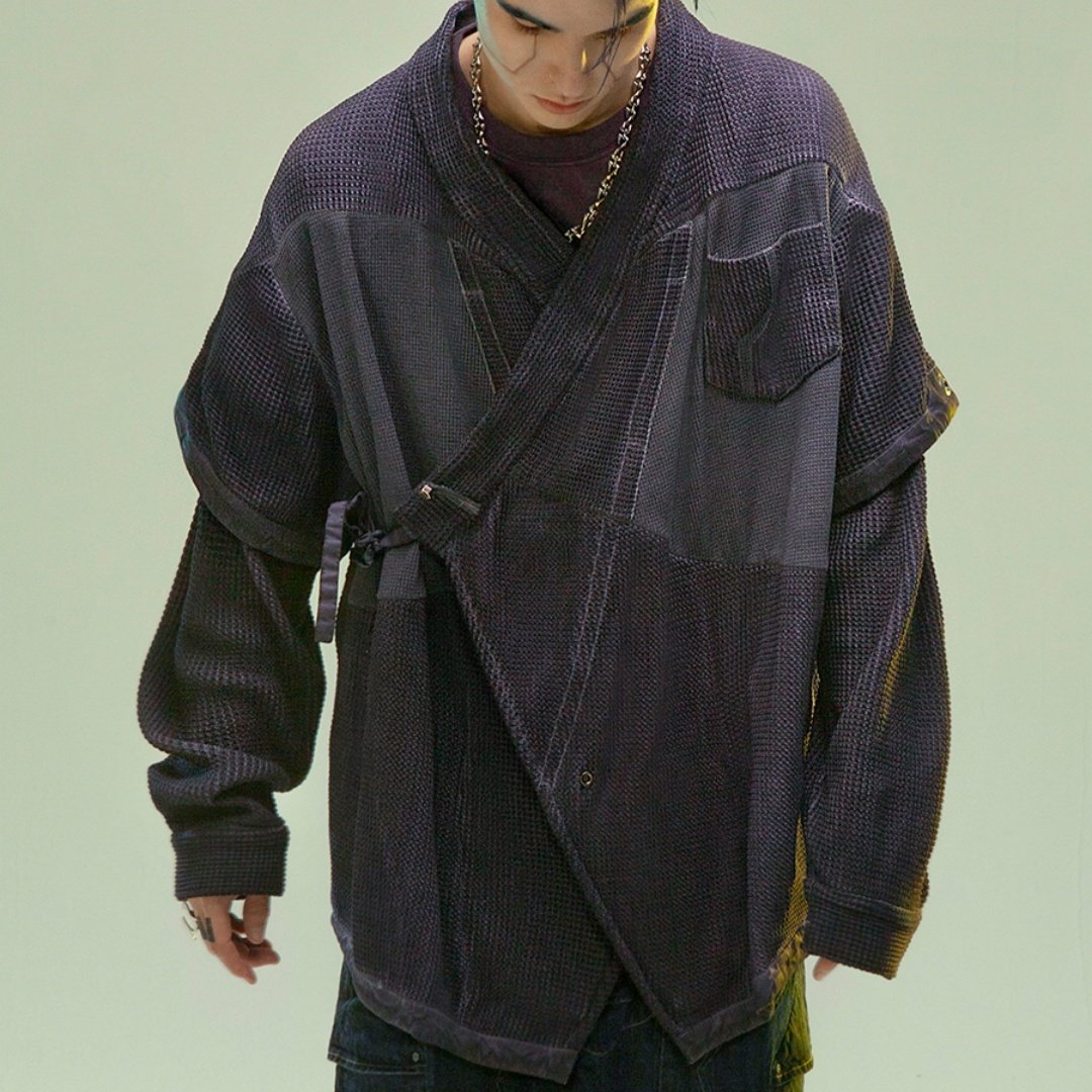 Men's And Women's Fashion Dyed Washed Hanfu Cardigan