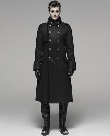 Punk Gothic Rock Fur One Piece Men's Windbreaker