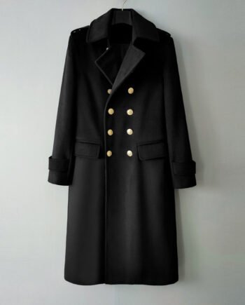 Double Breasted Extended Woolen Coat