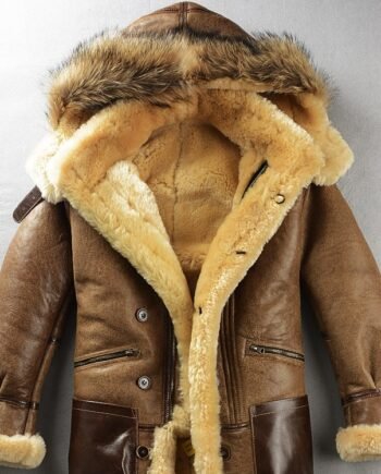 Multi-pocket Thick Long-haired Fur Leather Coat