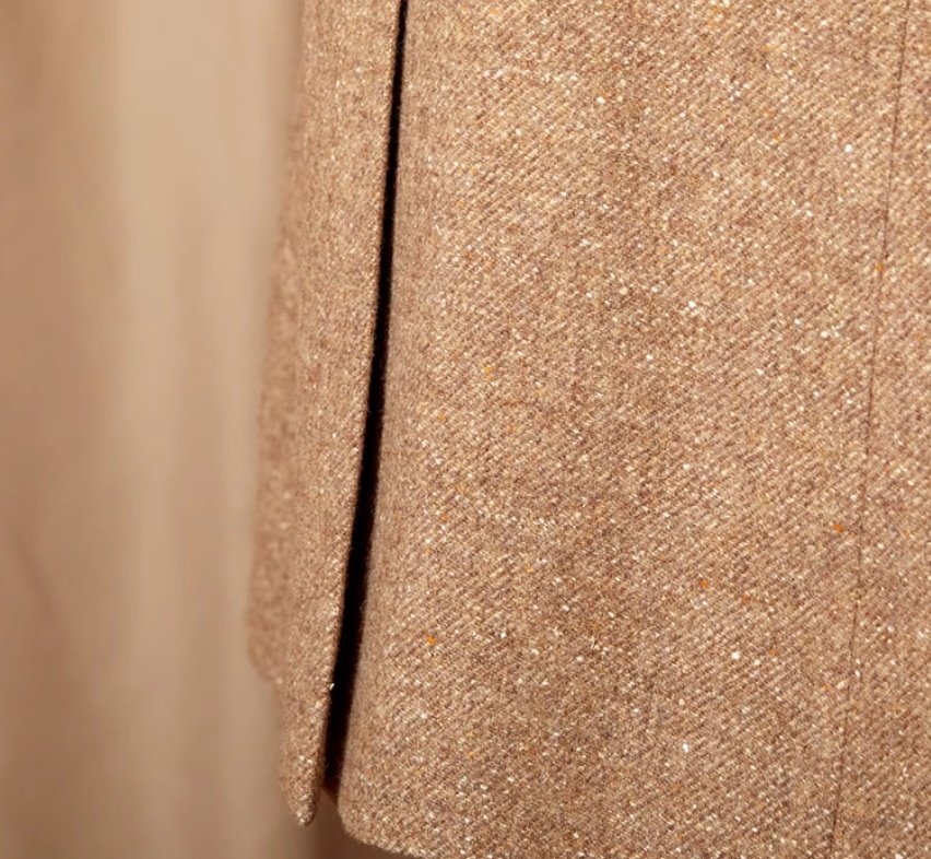 Color Dots Mid-length Coat