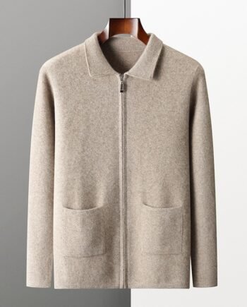 New Men's Cardigan Long Sleeve Sweater Coat