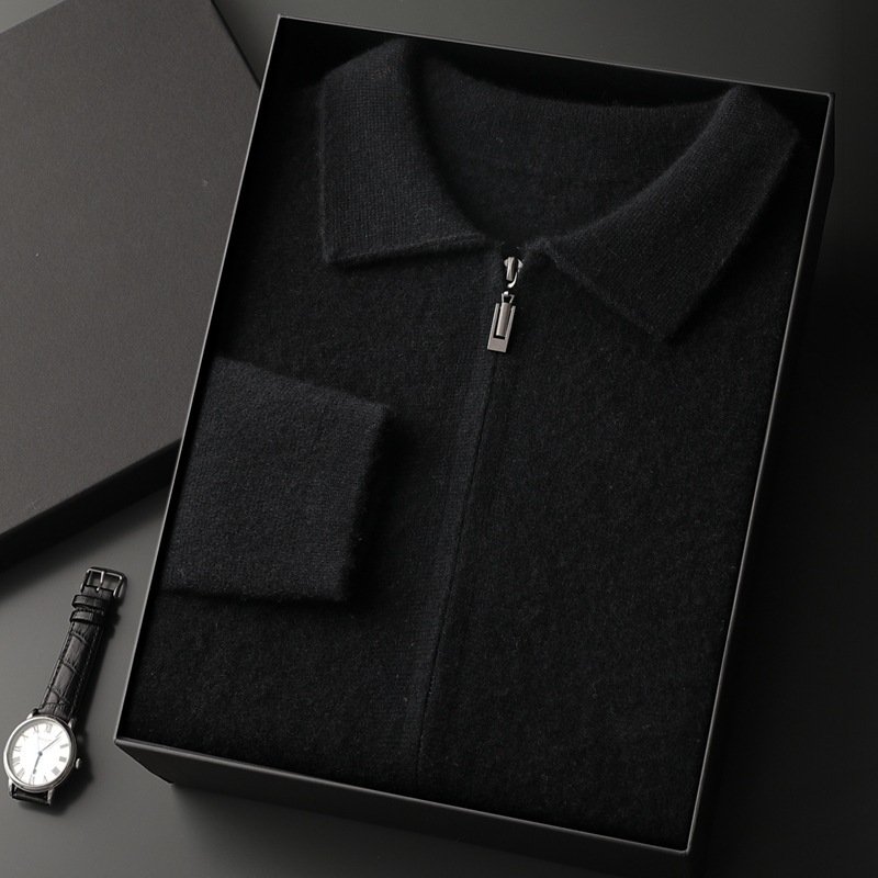 New Men's Cardigan Long Sleeve Sweater Coat