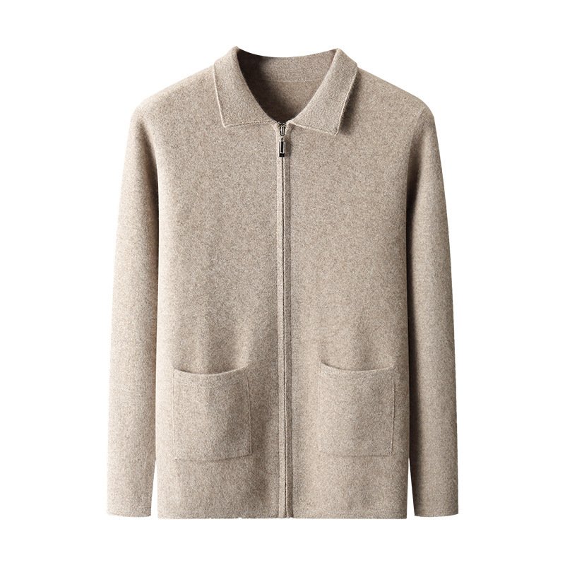 New Men's Cardigan Long Sleeve Sweater Coat