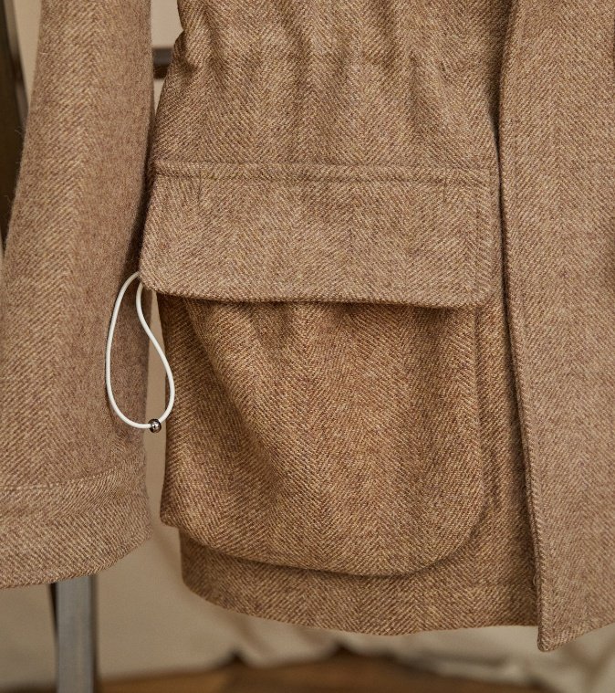 Men's Wool Coat With Stand-Up Collar Retro-Style Heavyweight Warm Jacket