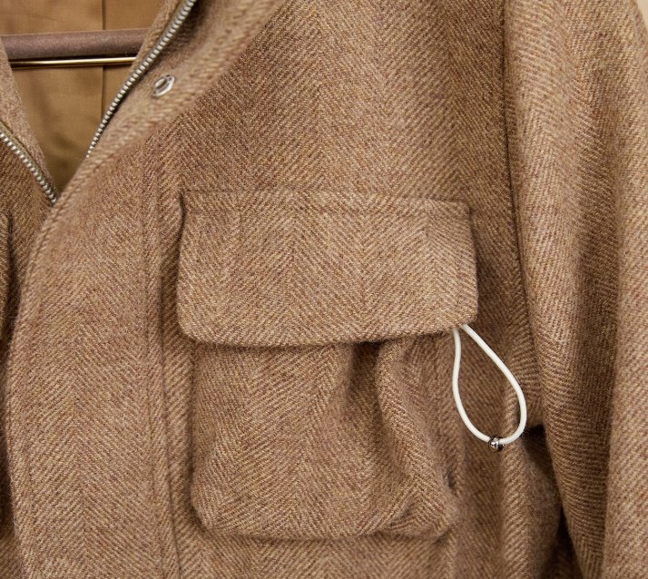 Men's Wool Coat With Stand-Up Collar Retro-Style Heavyweight Warm Jacket