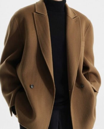 Gun Collar Double-faced Woolen Goods Woolen Suit Wool Coat For Men