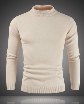 Autumn And Winter New Men's Plus Velvet Thickened Base Sweater