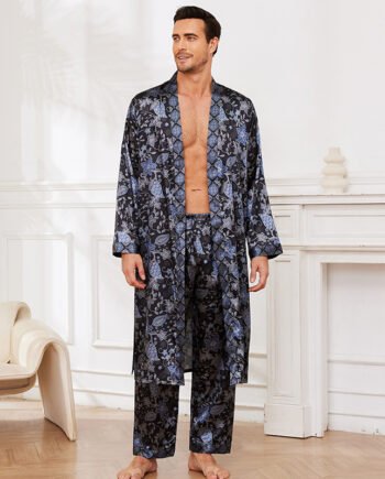 Men's Fall Thin Long Sleeve Pajamas