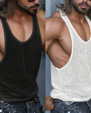 Solid Color Bottoming Shirt Outer Wear Casual Knitted I-shaped Vest