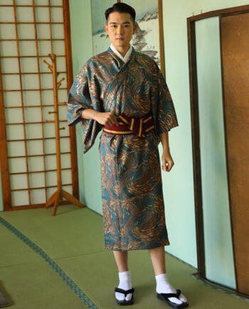 Japanese Kimono Men's Traditional Kimono Formal Wear Summer Fireworks Kimono Suit